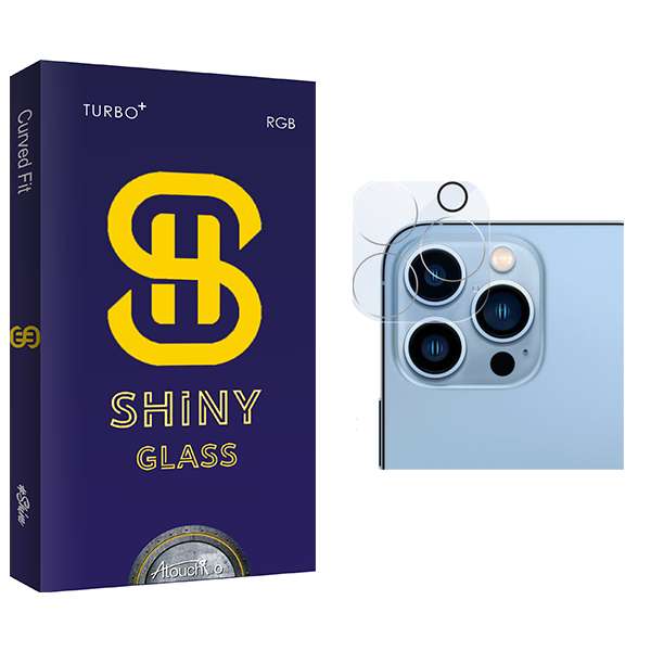 محافظ لنز دوربین آتوچبو مدل Shiny Glass FLL مناسب برای گوشی موبایل اپل iPhone 13 pro
