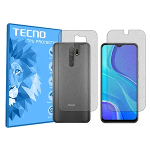 Tecno HyMTT model Matte screen protector suitable for Xiaomi Redmi 9 mobile phone along with the back of the phone