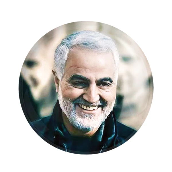 مگنت خندالو طرح سردار قاسم سلیمانی کد 12596