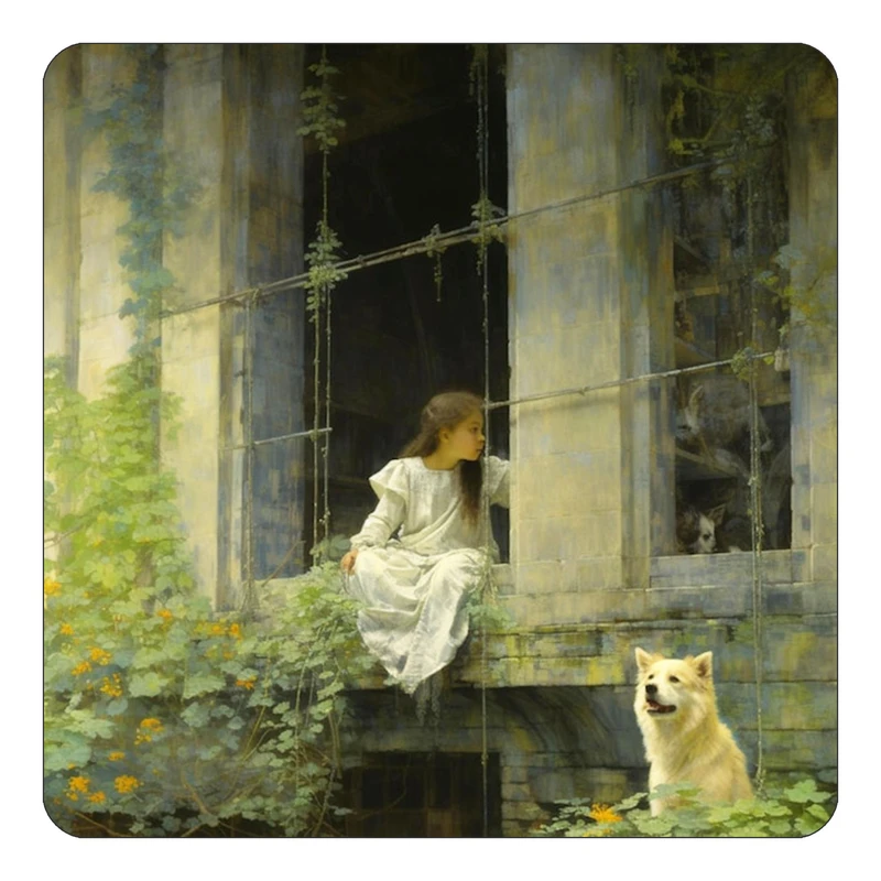 مگنت کاکتی طرح نقاشی رنگ روغن مدل mp71731