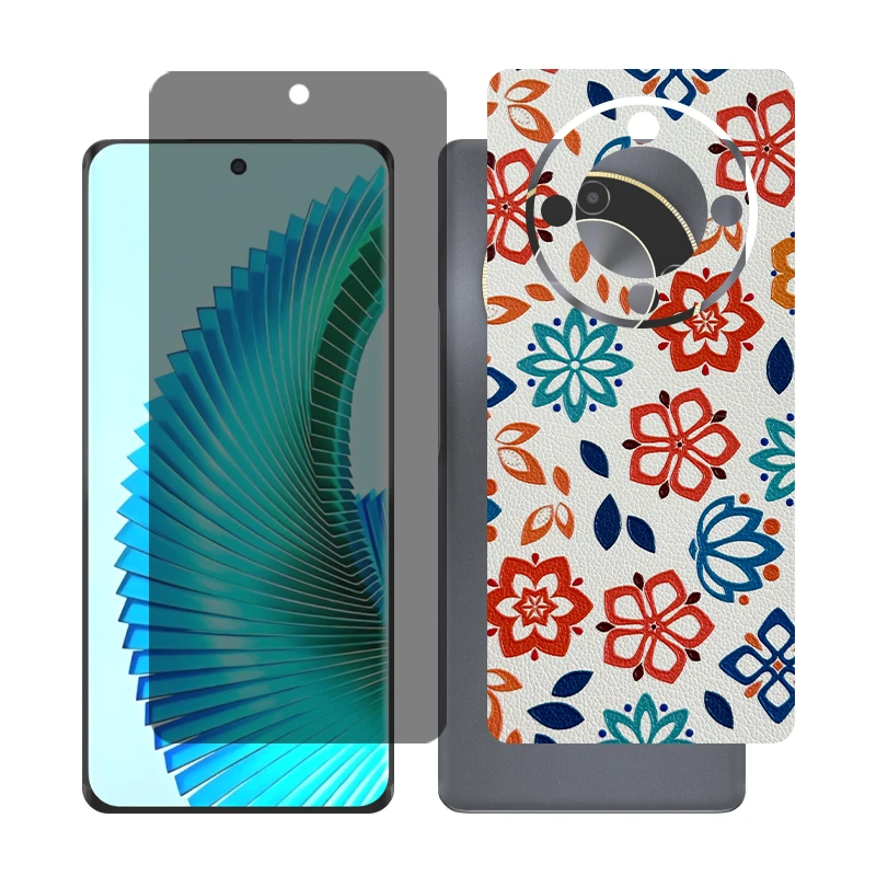 محافظ صفحه نمایش حریم شخصی گلس مدل Together مناسب برای گوشی موبایل آنر X9b به همراه برچسب پوششی پشت گوشی