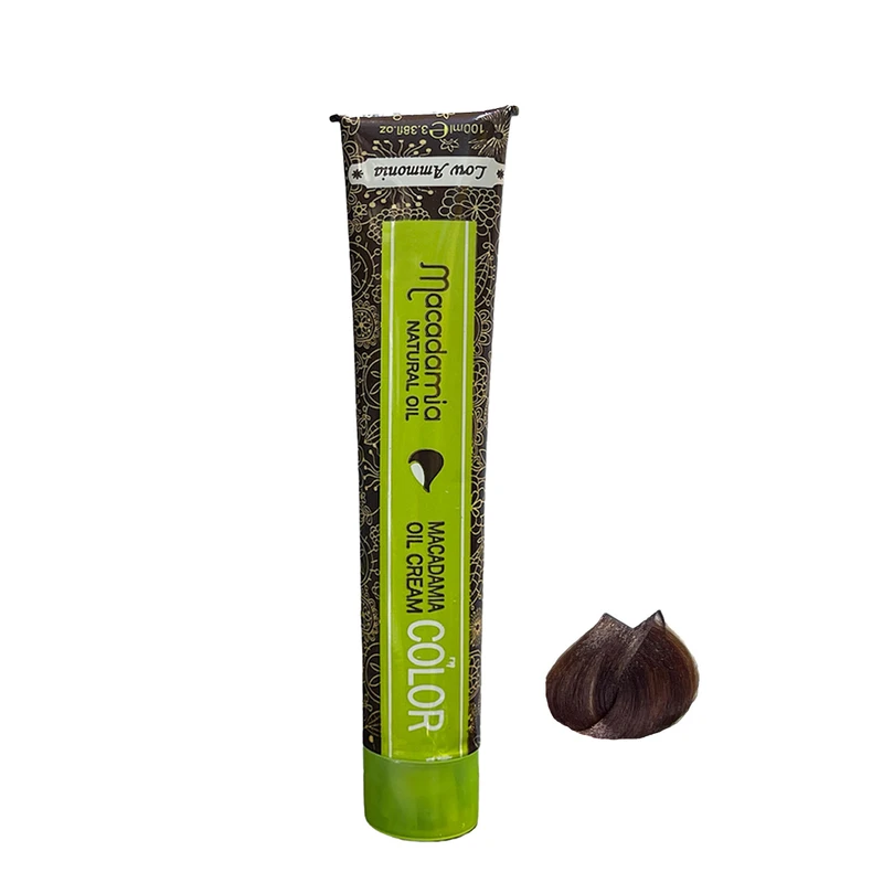 رنگ مو ماکادامیا شماره 05.75 حجم 100 میلی لیتر رنگ قهوه ای فندقی تیره