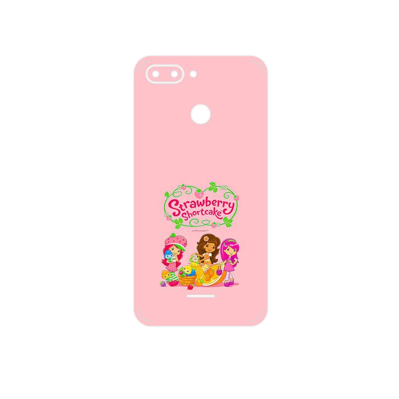 برچسب پوششی ماهوت مدل Strawberry Shortcake مناسب برای گوشی موبایل شیائومی Redmi 6