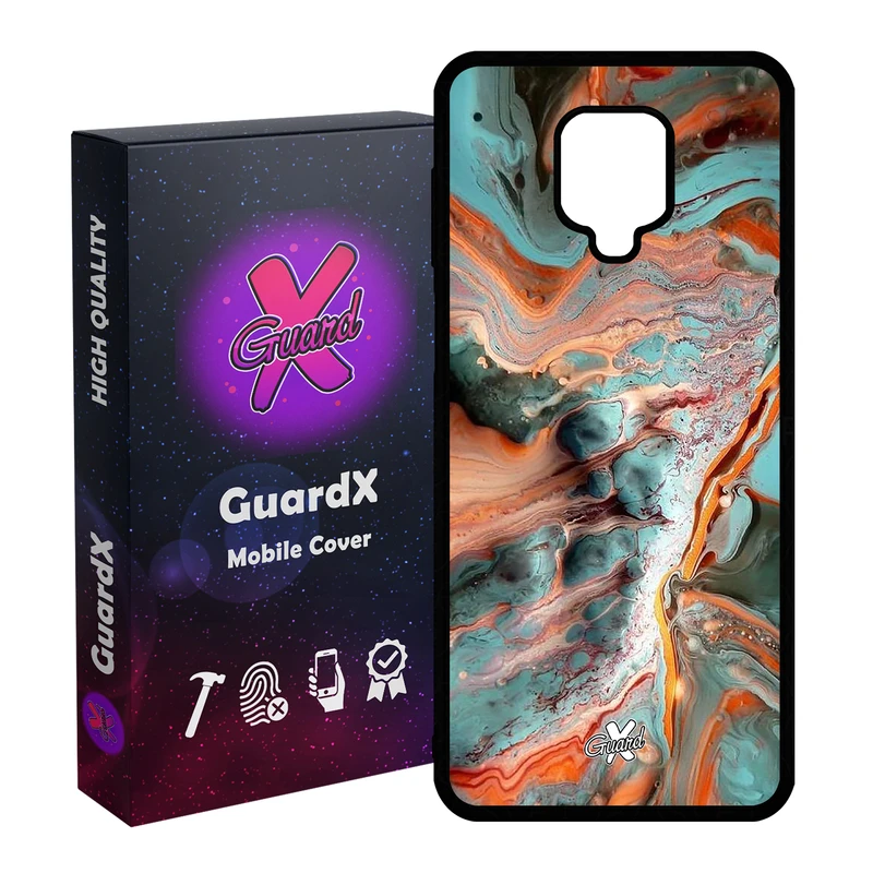 کاور گارد ایکس طرح ماربل مدل Glass10281 مناسب برای گوشی موبایل سامسونگ Redmi Note 9S / Note 9 Pro / Note 9 Pro Max