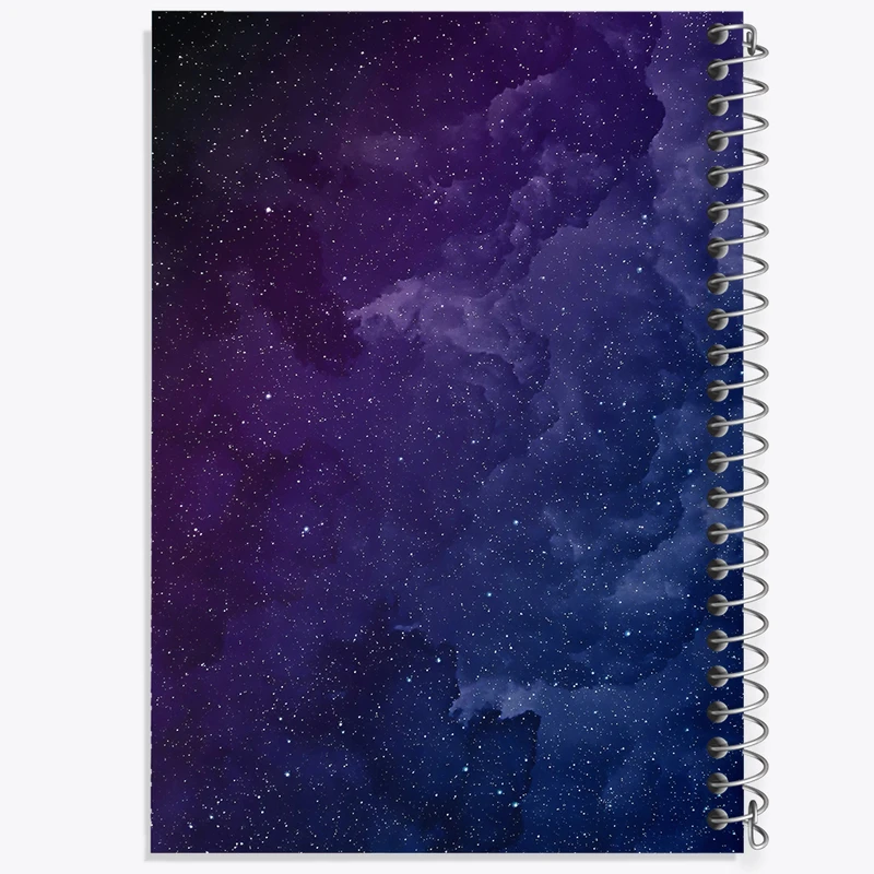 دفتر شطرنجی 50 برگ خندالو طرح کهکشان کد N5431