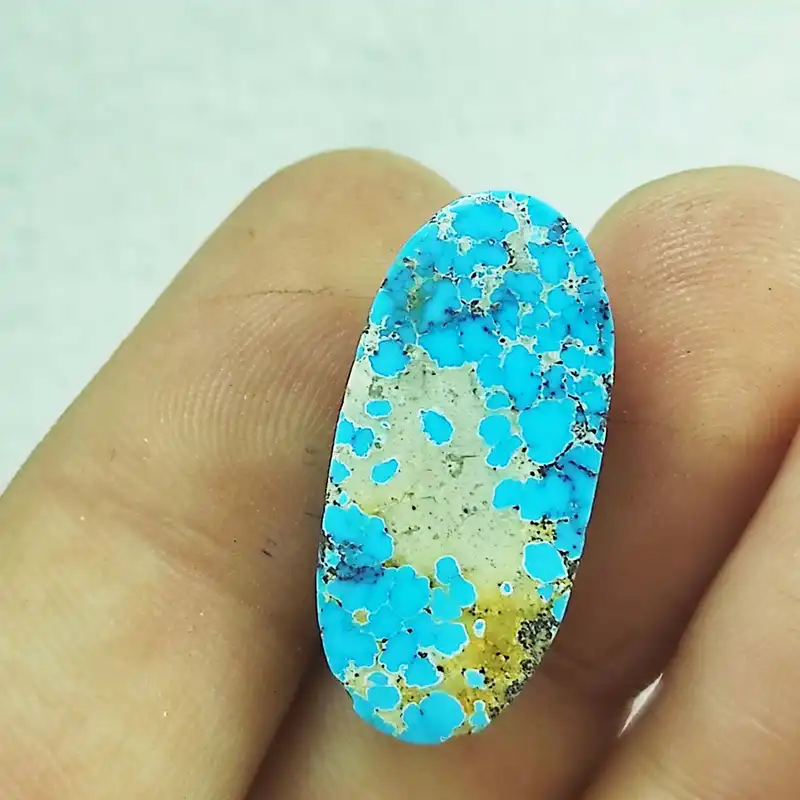 سنگ فیروزه نیشابور سلین کالا مدل گرد کد pc4-1