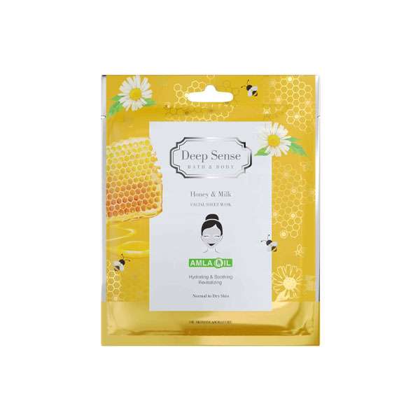 ماسک صورت دیپ سنس مدل شیر و عسل حجم 25 میلی لیتر