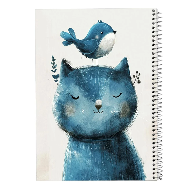 دفتر ژورنال نویسی 50 برگ مدوپد مدل نقطه ای طرح موجودات فانتزی کد DF17079