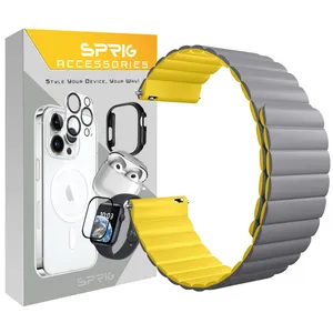 بند اسپریگ مدل Silicone MAG Link TW مناسب برای ساعت هوشمند گلوریمی Glorimi M1 Pro / M2 / M2 Pro / M2 Max / GS1 Pro / GS2 / GR1 22mm