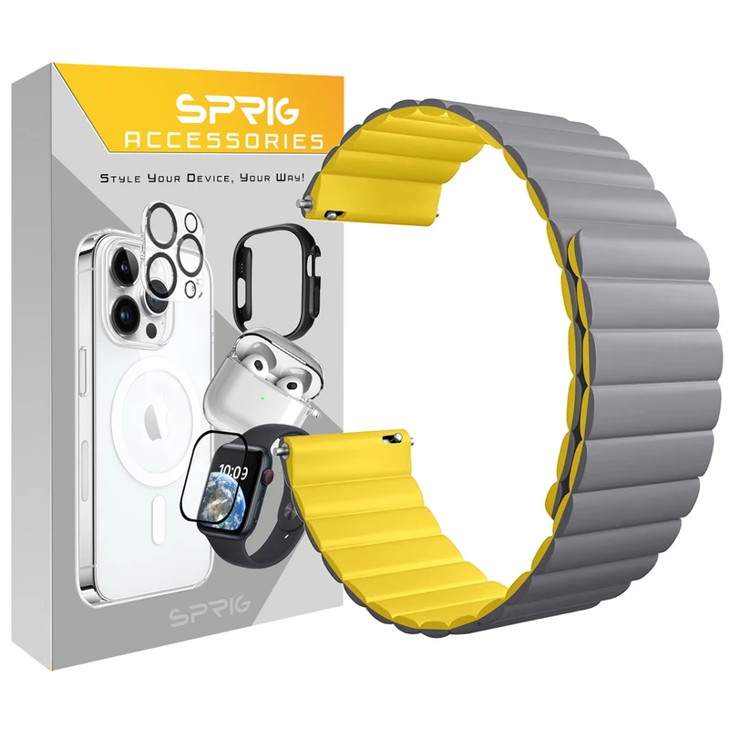 بند اسپریگ مدل Silicone MAG Link مناسب برای ساعت هوشمند سامسونگ Galaxy Watch 6 40mm