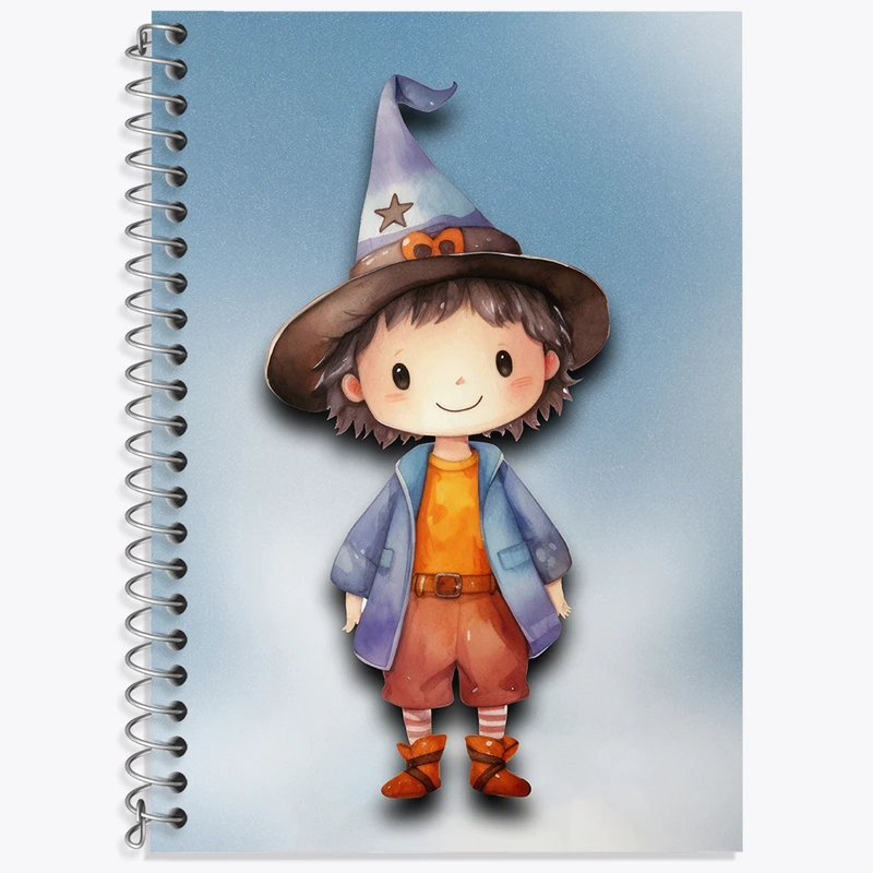 دفتر زبان 50 برگ خندالو مدل دو خط طرح دخترانه بامزه کد N2199