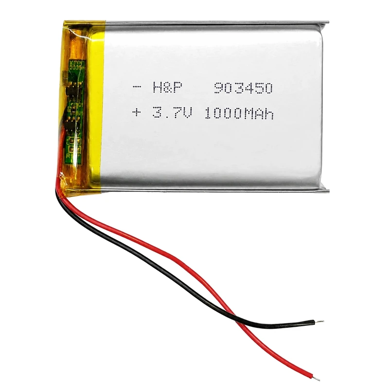 باتری لیتیومی قابل شارژ مدل H&P-903450 ظرفیت 1000 میلی‌ آمپر ساعت