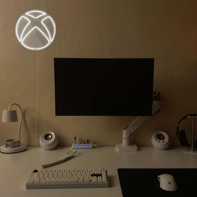 چراغ دیواری نئون دیزاین طرح Xbox-GL_WHT