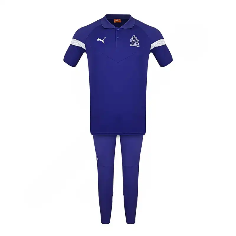 ست پولوشرت و شلوار ورزشی مردانه مدل فوتبال هتلی المپیک مارسی NK-8112