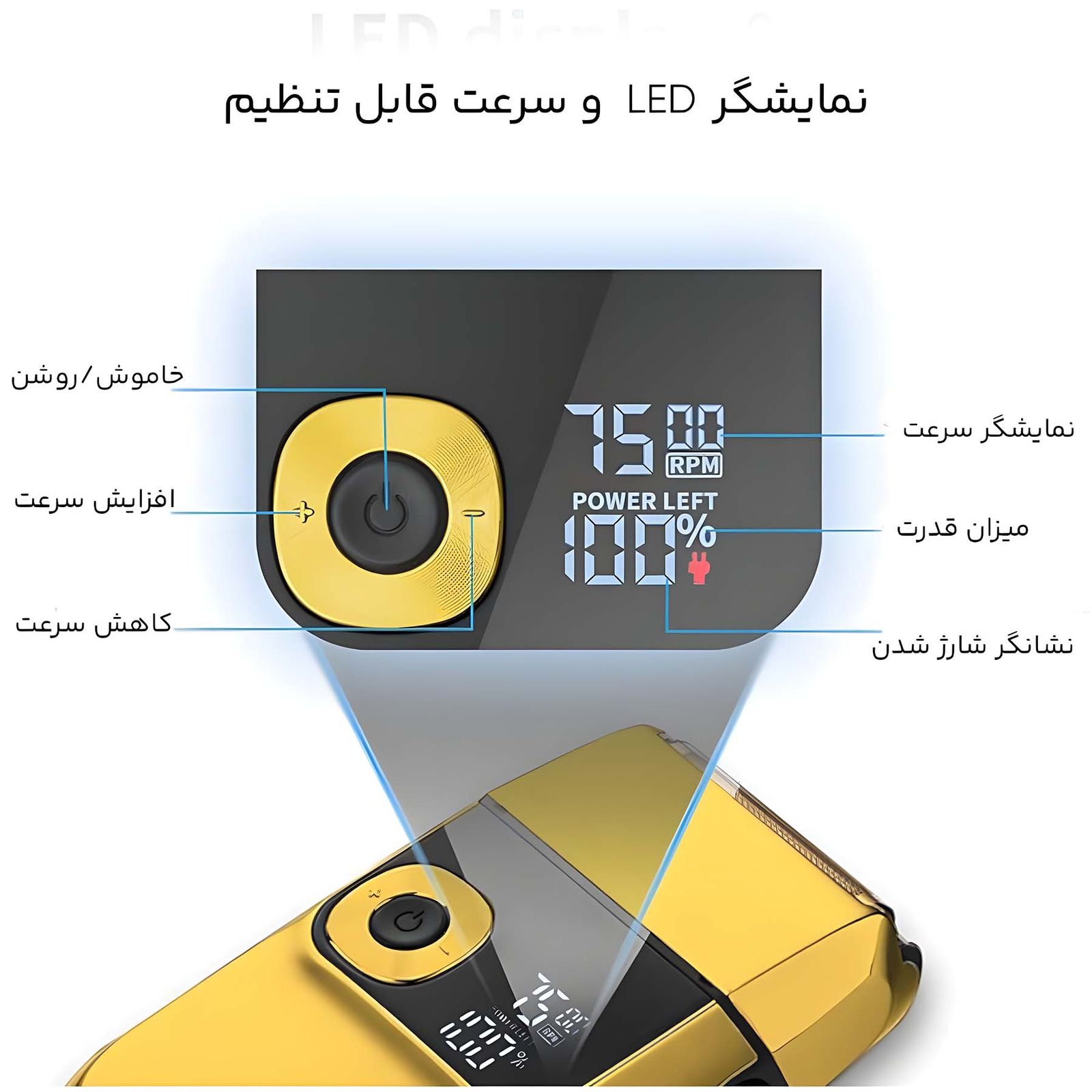 ماشین اصلاح موی صورت دی اس پی مدل 60111 -  - 7