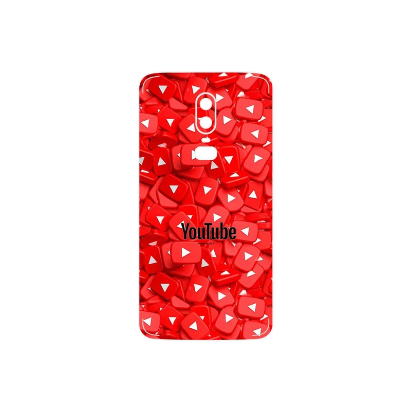 برچسب پوششی ماهوت مدل Youtube مناسب برای گوشی موبایل وان پلاس 6