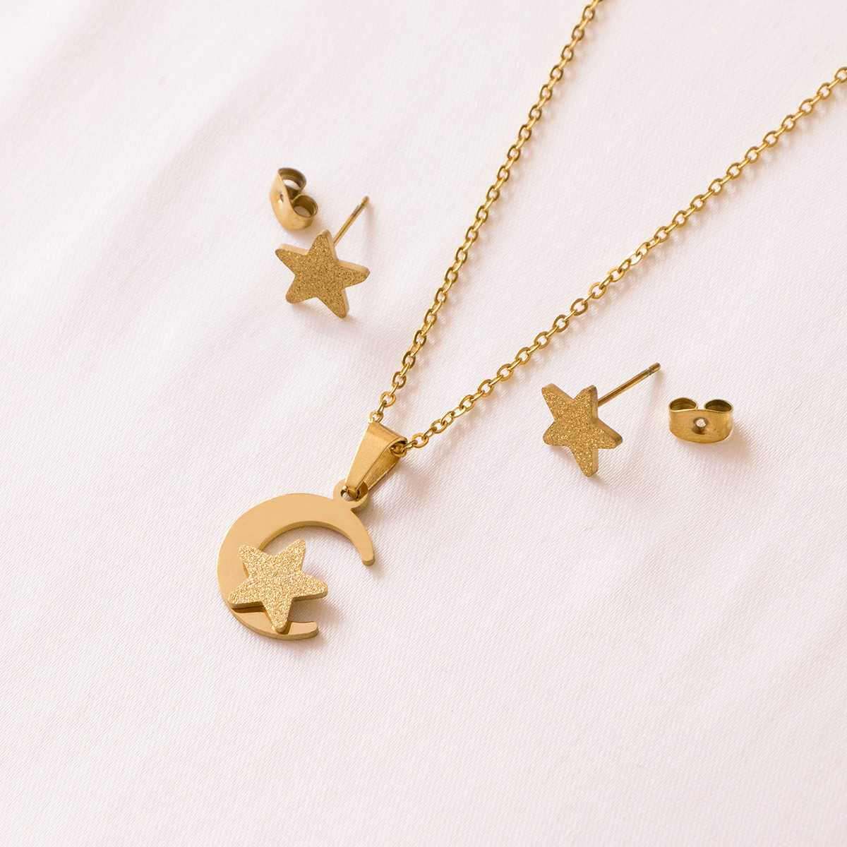 نیم ست زنانه مدل ماه و ستاره کد tdn306