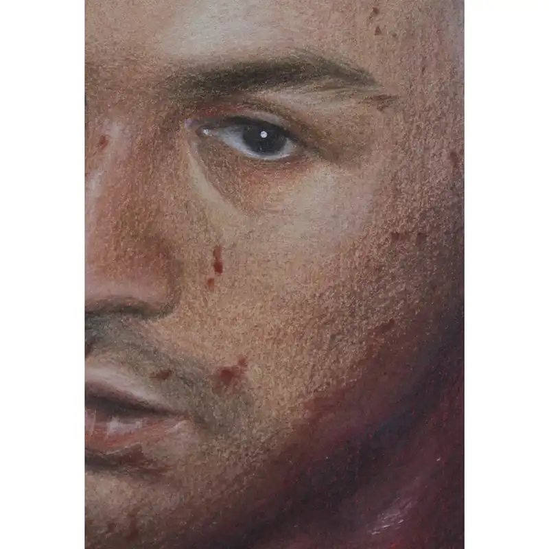 نقاشی مداد رنگی مدل رابرت دنیرو کد 01