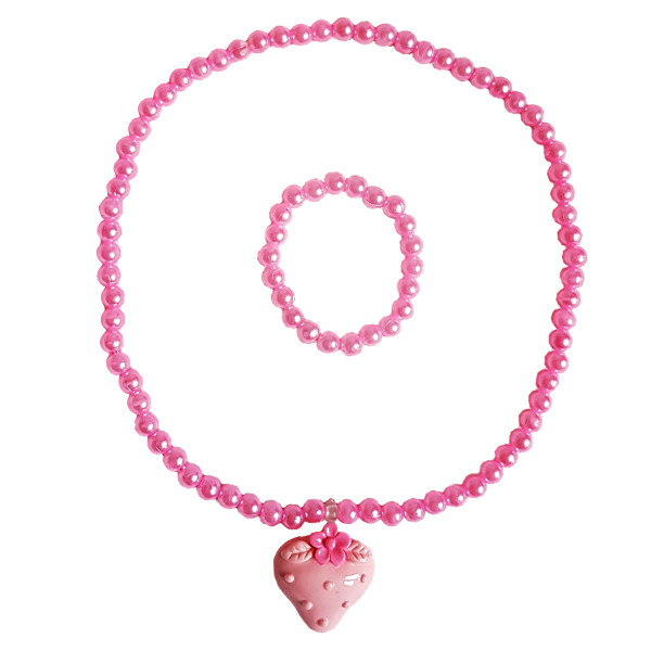 نیم ست دخترانه مدل توت فرنگی کد 02 نیم ست دخترانه مدل توت فرنگی کد 02