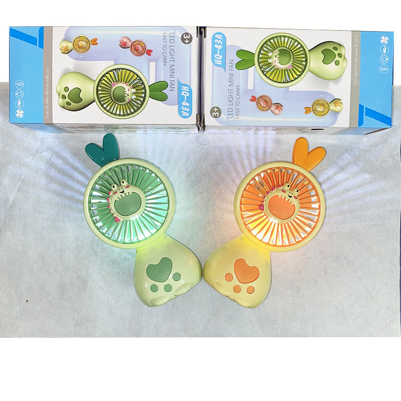 پنکه شارژی مدل دستی طرح قورباغه کد 01