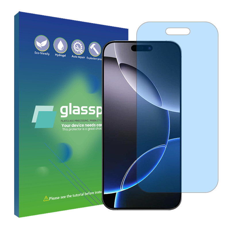 محافظ صفحه نمایش ضد اشعه آبی گلس پرو مدل Shield مناسب برای گوشی موبایل اپل iPhone 16 Pro 