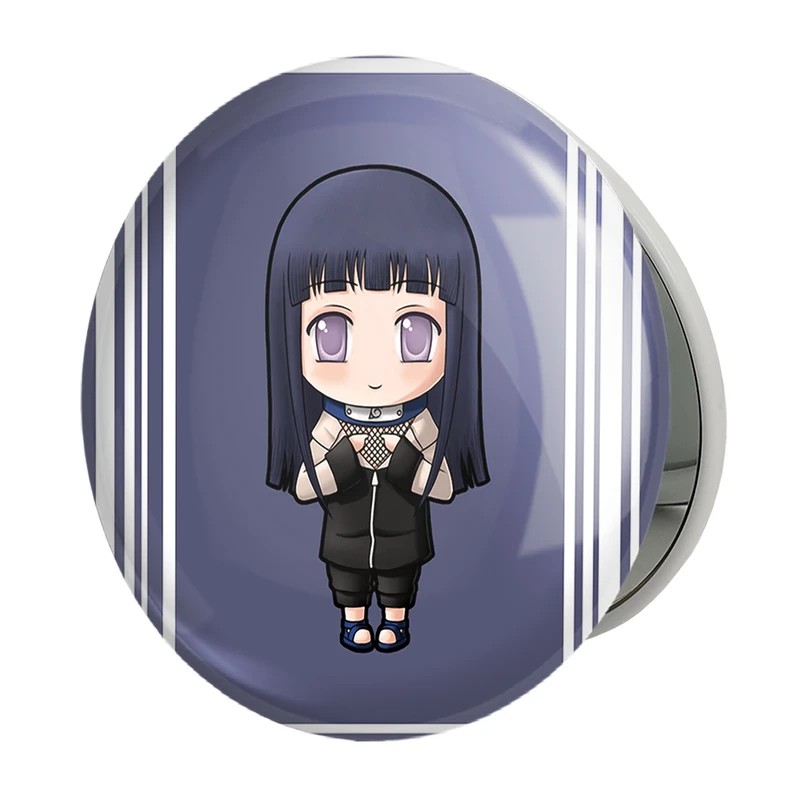 آینه جیبی خندالو طرح هیناتا هیوگا انیمه دختر مدل تاشو کد 12122 