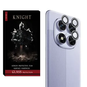محافظ لنز دوربین نایت مدل Ring Diamond KT مناسب برای گوشی موبایل شیائومی Redmi Note 14 Pro