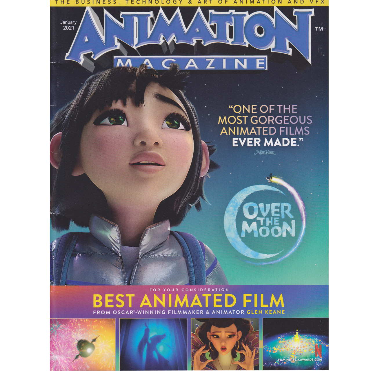 مجله Animation Magazine ژانویه 2021 انتشارات Animation Magazine Inc