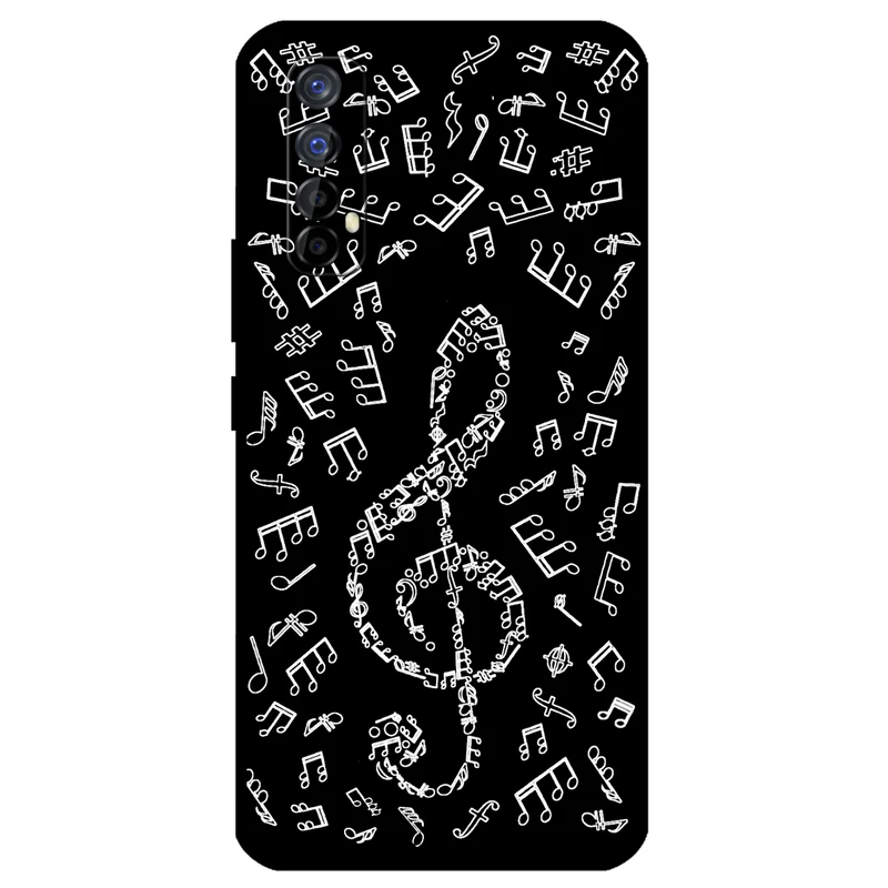 کاور مگافون طرح نوت موسیقی مدل 1370 مناسب برای گوشی موبایل ریلمی 7     