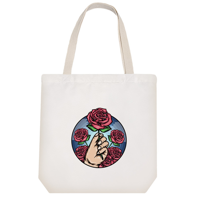 ساک خرید خندالو مدل گل رز کد 6174