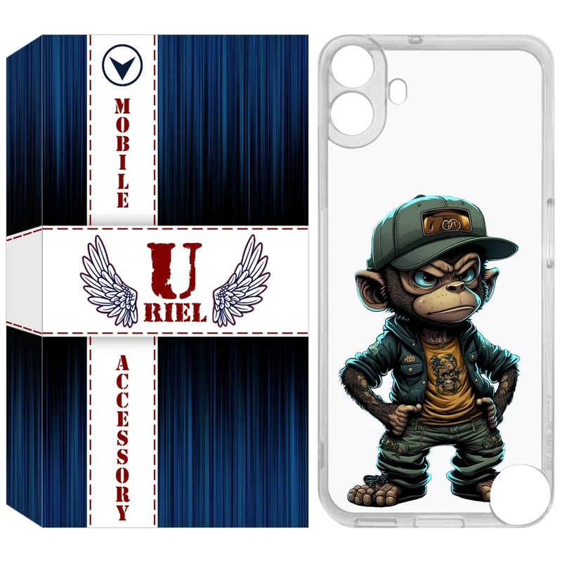 کاور یوریل مدل Clear کد 37 طرح Monkey مناسب برای گوشی موبایل ناتینگ فون Nothing CMF Phone 1