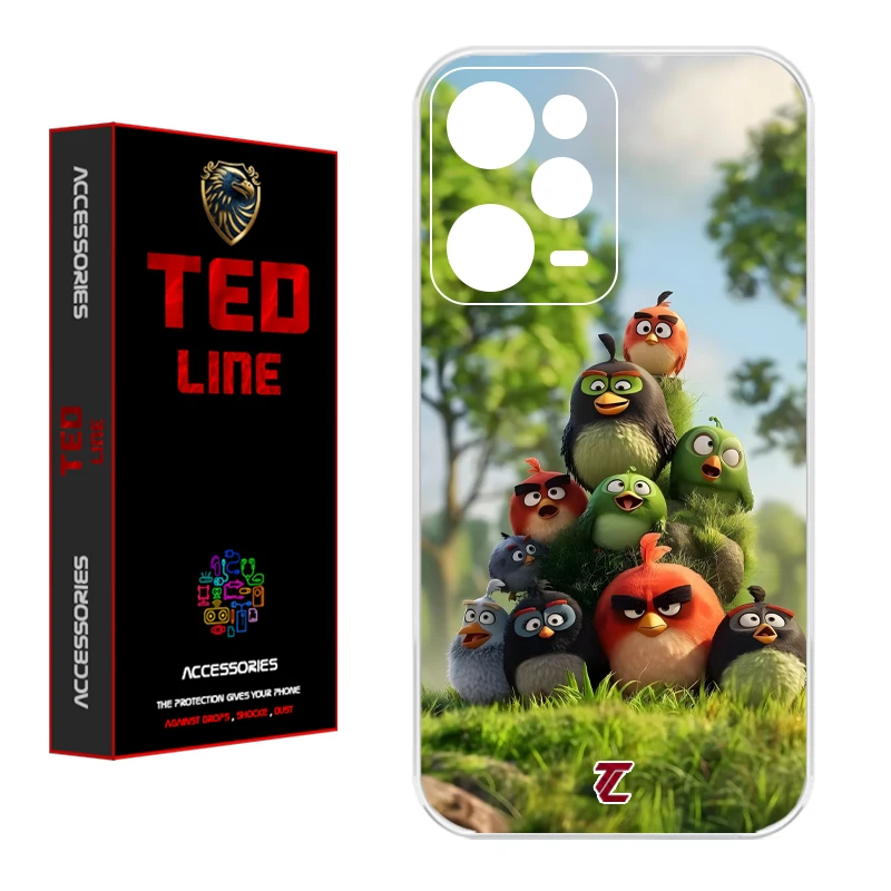 کاور تد لاین طرح پرنده خشمگین کد 1132 مناسب برای گوشی موبایل شیائومی Redmi Note 12 Pro 5G / Poco X5 Pro