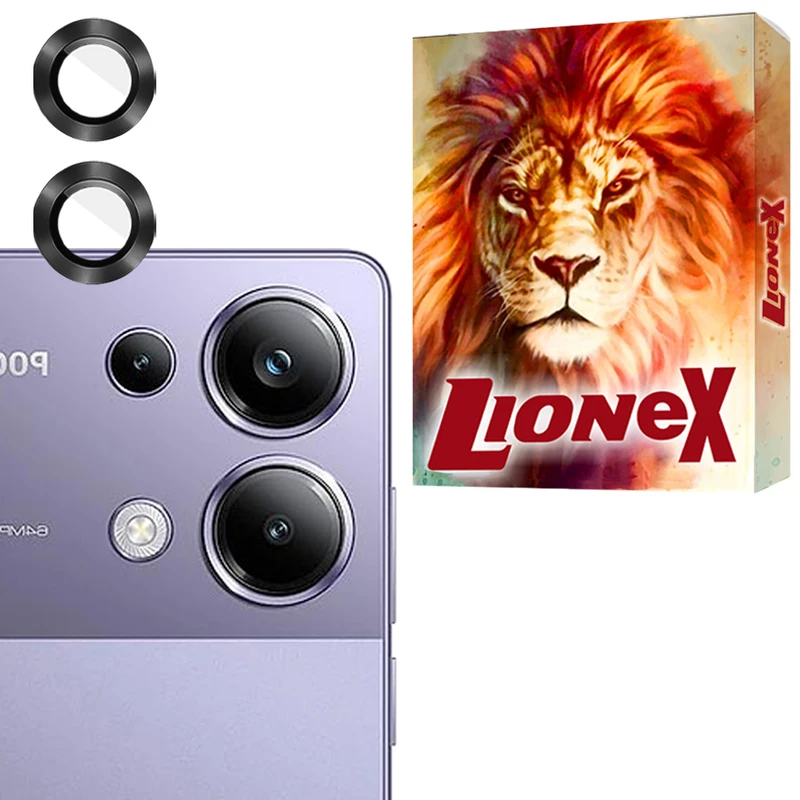 محافظ لنز دوربین لایونکس مدل RINL20 مناسب برای گوشی موبایل شیائومی Poco M6 Pro 4G