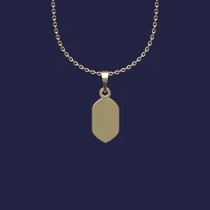 گردنبند طلا 18 عیار زنانه مدوپد مدل هندسی کد Z2-1-1212