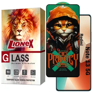 Lionex CATPRVL Privacy Screen Protector Suitable For Xiaomi Redmi Note 13 5G