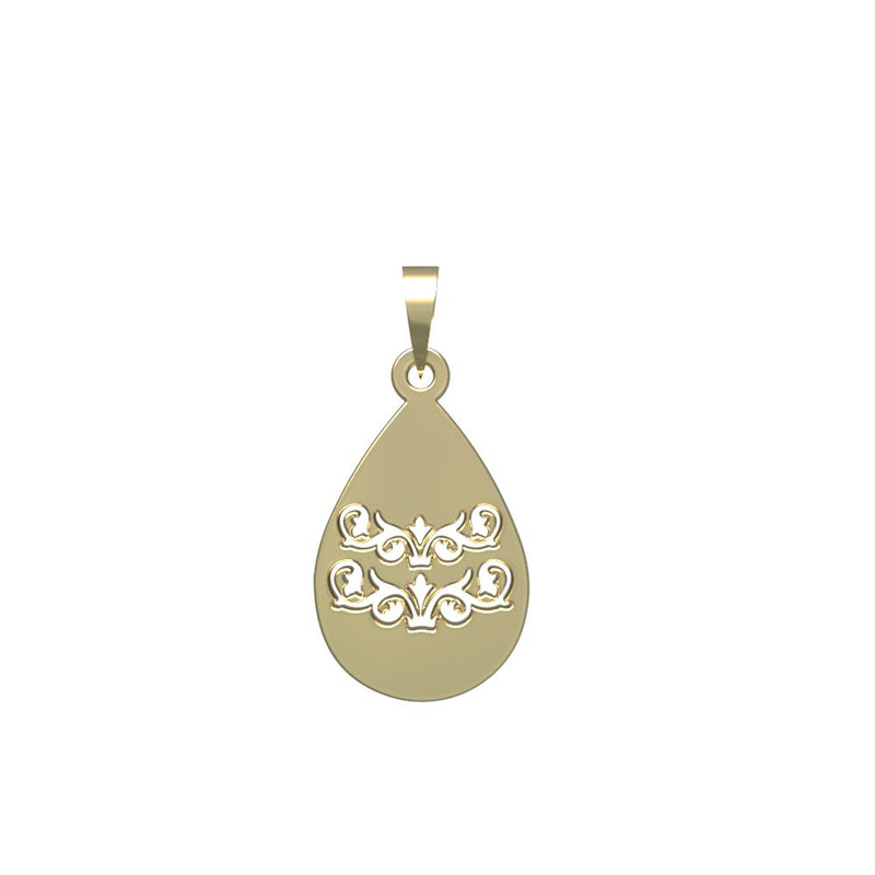 آویز گردنبند طلا 18 عیار زنانه مدوپد مدل هندسی کد PA1-13626