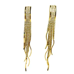 گوشواره زنانه مدل جواهری آویز دار