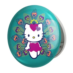 آینه جیبی خندالو طرح هلو کیتی مدل تاشو کد 24734 