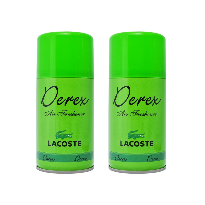 اسپری خوشبو کننده هوا دریکس مدل LACOSTE حجم 260 میلی لیتر مجموعه ۲ عددی