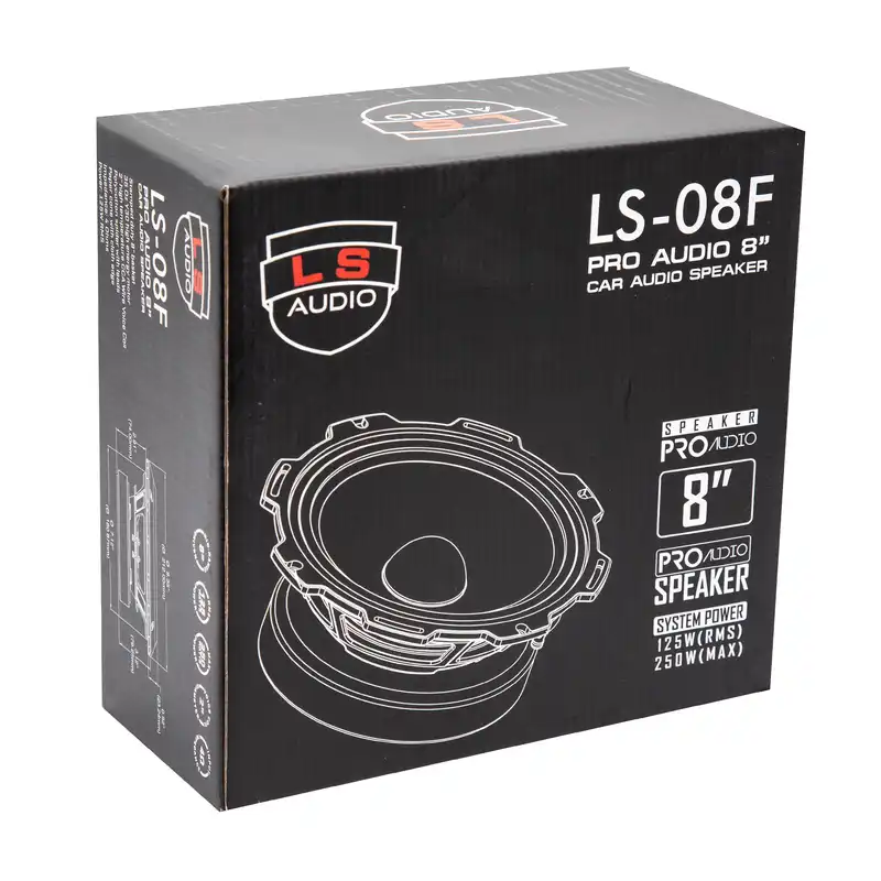 میدرنج خودرو ال اس ادیو مدل LS-08F بسته دو عددی