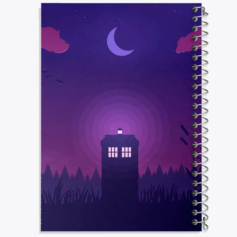 دفتر ژورنال نویسی 50 برگ خندالو مدل نقطه ای طرح سریال داکتر هو Doctor Who کد 29754