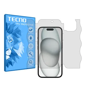 Tecno HyGEL model transparent screen protector suitable for Apple iPhone 15 mobile phone