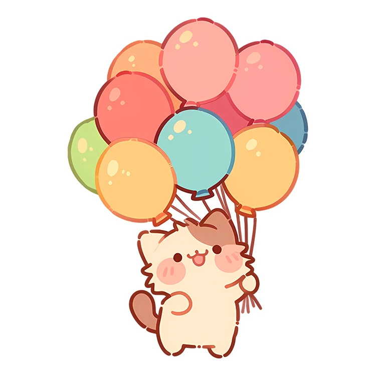 استیکر پارچه و لباس پاد آفرین مدل کارتونی کیوت گربه بامزه کد S5837