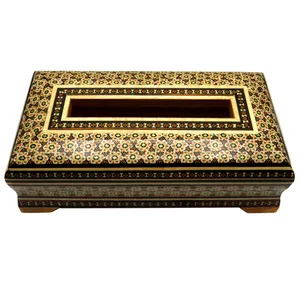 جعبه دستمال کاغذی خاتم کاری مدل 1-MI300