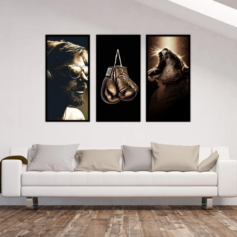 تابلو بکلیت طرح دکوراتیو مدرن مدل B-532 مجموعه 3 عددی