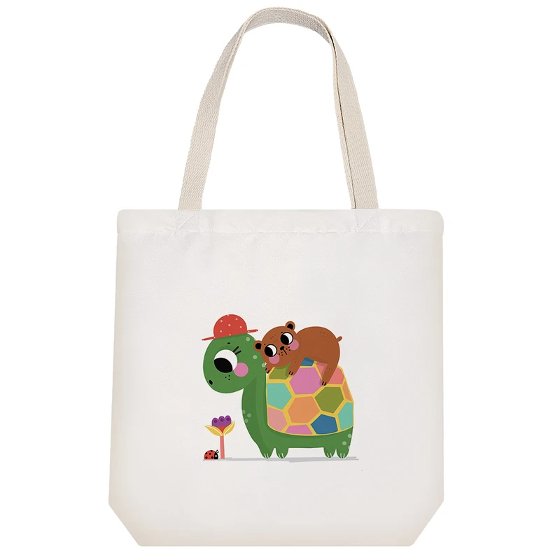 ساک خرید خندالو طرح لاکپشت بامزه کد H1270