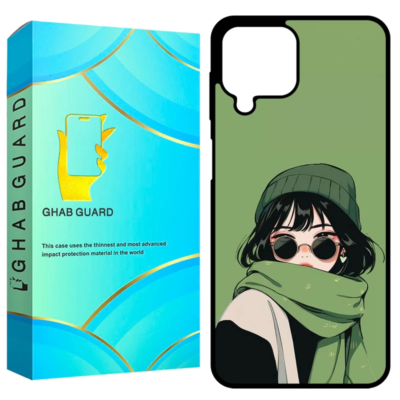 کاور قاب گارد طرح دختر مدل GCHPA224 مناسب برای گوشی موبایل سامسونگ Galaxy A22 4G / M22 4G / M32 4G 