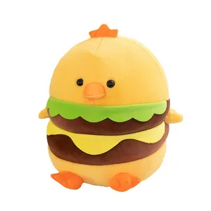 عروسک طرح جوجه همبرگر مدل J100 ارتفاع 30 سانتی‌متر
