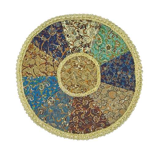 رومیزی ترمه مدل چهل تکه نسترن کد W127