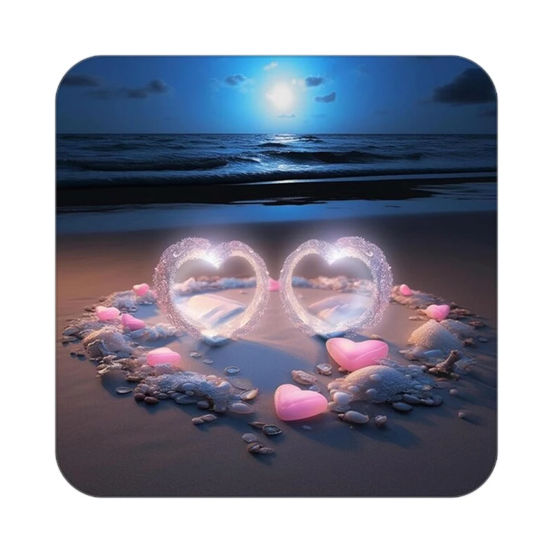 زیر لیوانی کاکتی مدل عاشقانه کد mp13462